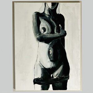 (Original)  False Modesty ( 18 x 24 | Acrylic on Canvas, 2024)